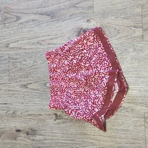 Athleta shorts animal print pink and white xxs nwot